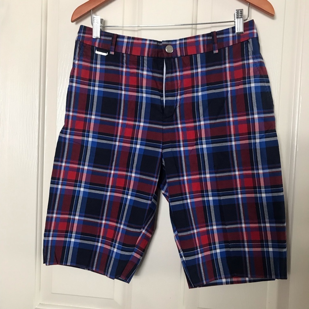 Ralph Lauren Women’s Bermuda Plaid Shorts Size 6 Waist 32”